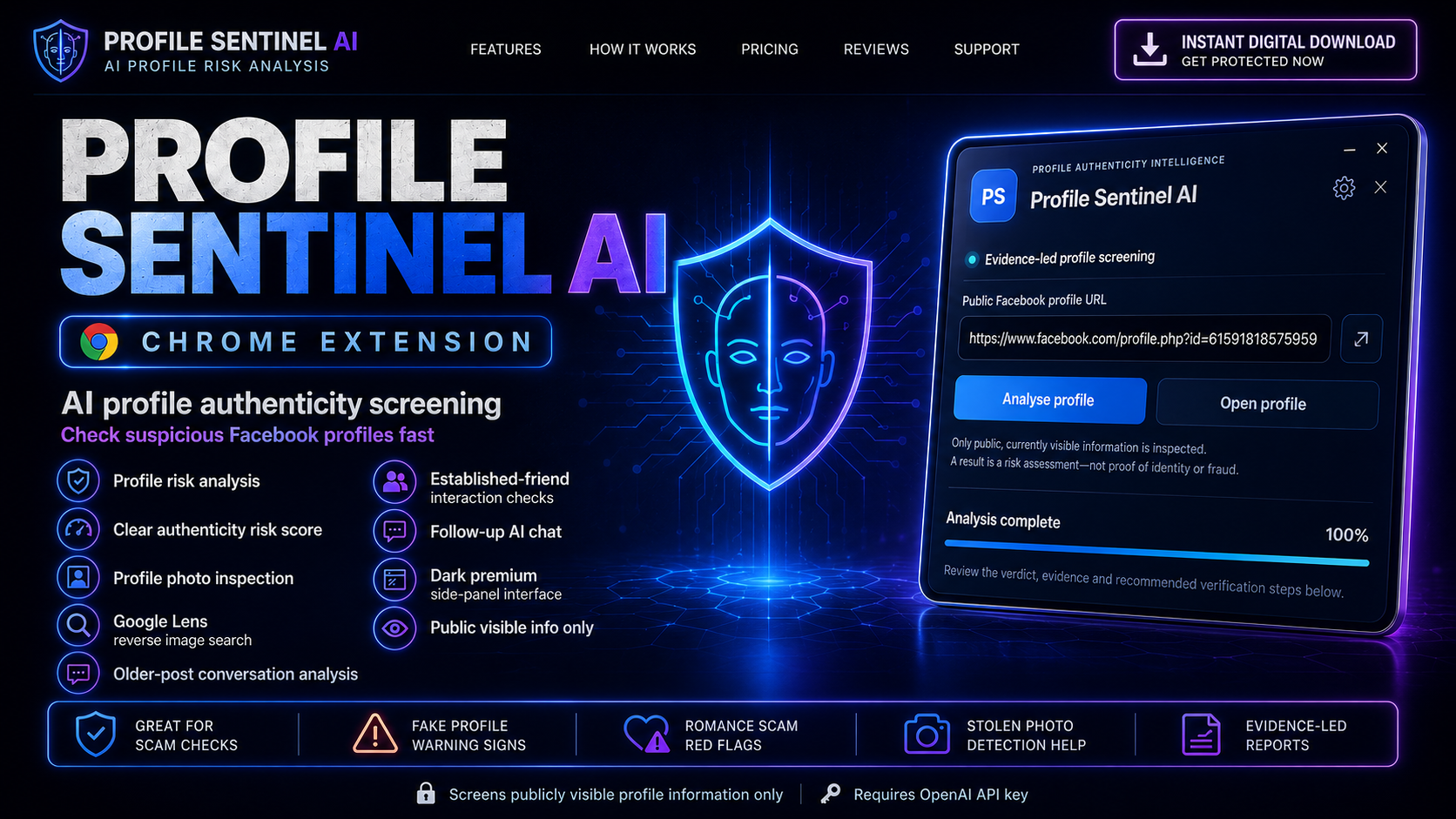 Profile Sentinel AI product overview